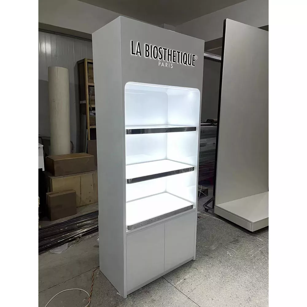 Tủ trưng bày nước hoa bằng thép không gỉ
